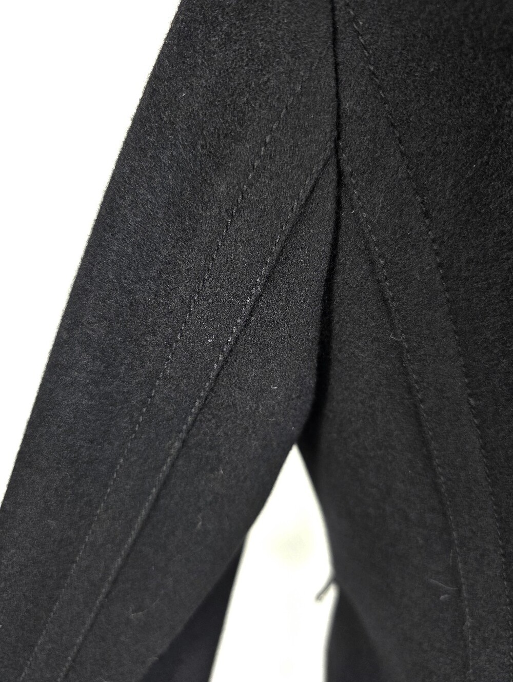 J.Crew 100% Wool Black Cropped Jacket Size 8 Quiet Luxury Old Money Classic Lux - Picture 9 of 16